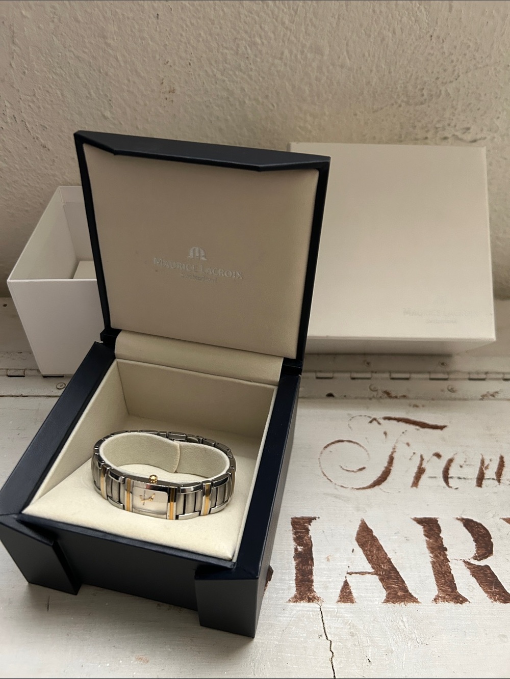Maurice Lacroix Two-Tone Bracelet Watch in Silver & Gold made in Switzerland